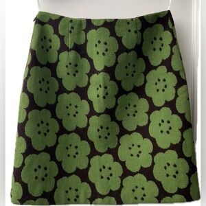 Boden Floral A-Line Wool Skirt Size 4R